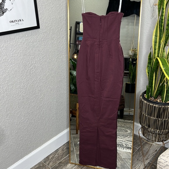 House of CB 'Lucia' Grape Starpless Corset Maxi Dress NWOT - Picture 7 of 8